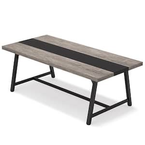 Cassey 70.9 in. Gray Computer Desk, Large Rectangle Conference Table Meeting Table