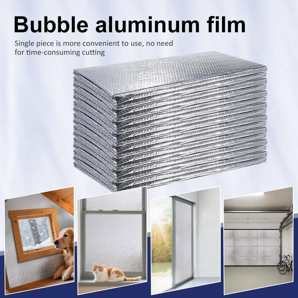 24 in. x 4 ft. Garage Door Bubble Aluminum Foil Reflective Insulation Kit Radiant Barrier (24 pack) price history on PriceWatchPro