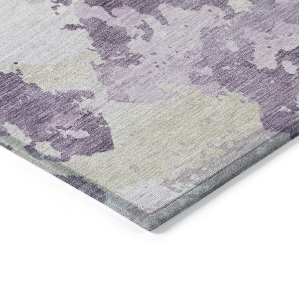 Chantille Machine Washable Indoor/Outdoor Abstract ACN1382 Lavender 9 ft. x 12 ft. Area Rug