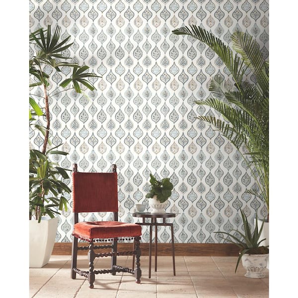 Marketplace Motif Pre-pasted Wallpaper (Covers 56 sq. ft.)