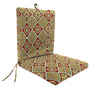 44 in. L x 21 in. W x 3.5 in. T Outdoor Chair Cushion in Adonis Jewel