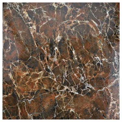 Eclipse Marron 17-3/4 in. x 17-3/4 in. Ceramic Floor and Wall Tile (15.75 sq. ft. / case)