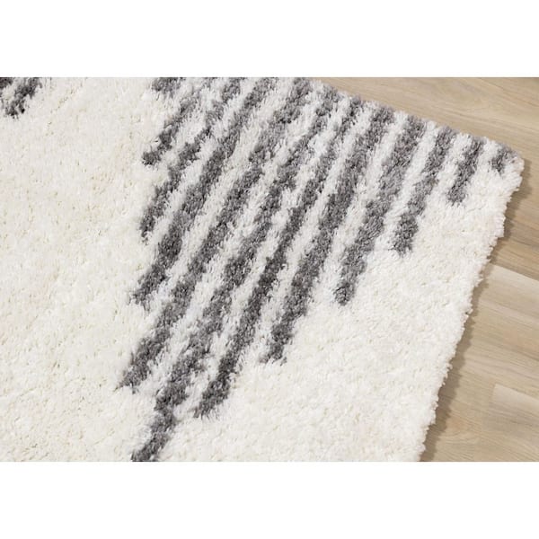 Marakai Collections 8 ft. x 11 ft. Beige Geometric Indoor Area Rug