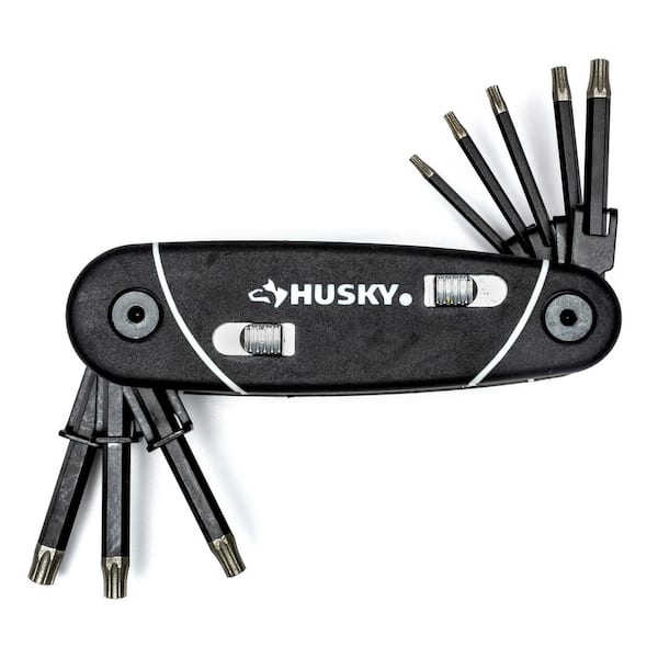 Husky Folding Locking Diamond Hex Key Set Torx (8-Piece)