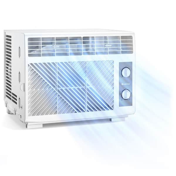 5,000 BTU 115 Volts Window Air Conditioner Cools 150 Sq. Ft. with Mechanical Controls in White