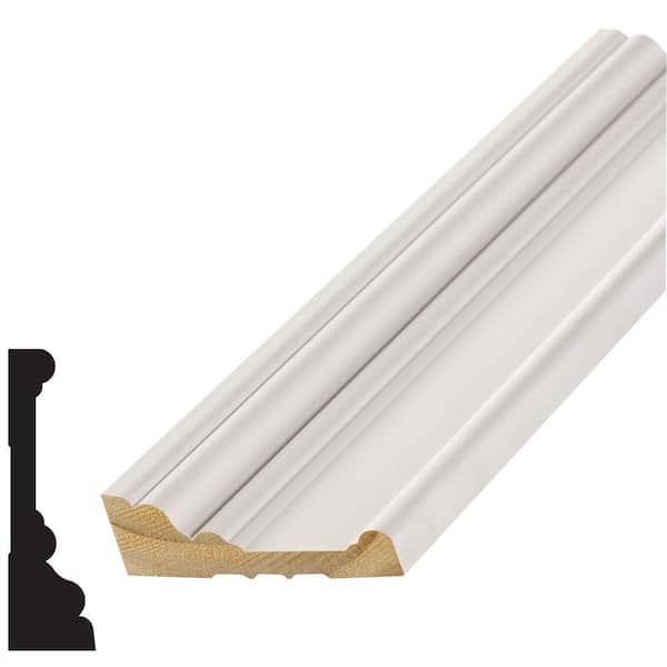 Alexandria Moulding LWM 503 1 in. x 3-7/16 in. Primed Finger-Jointed Pine Wood Windsor Casing Moulding