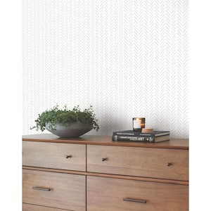 Taupe Pick Up Sticks Non Woven Preium Paper Peel and Stick Matte Wallpaper Approximately 34.2 sq. ft