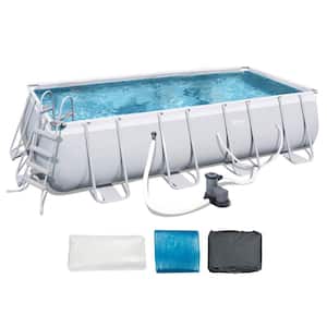 18 ft. x 9 ft. Above Ground Pool Set with Ladder, Pump, and Cartridges (2-Pack)