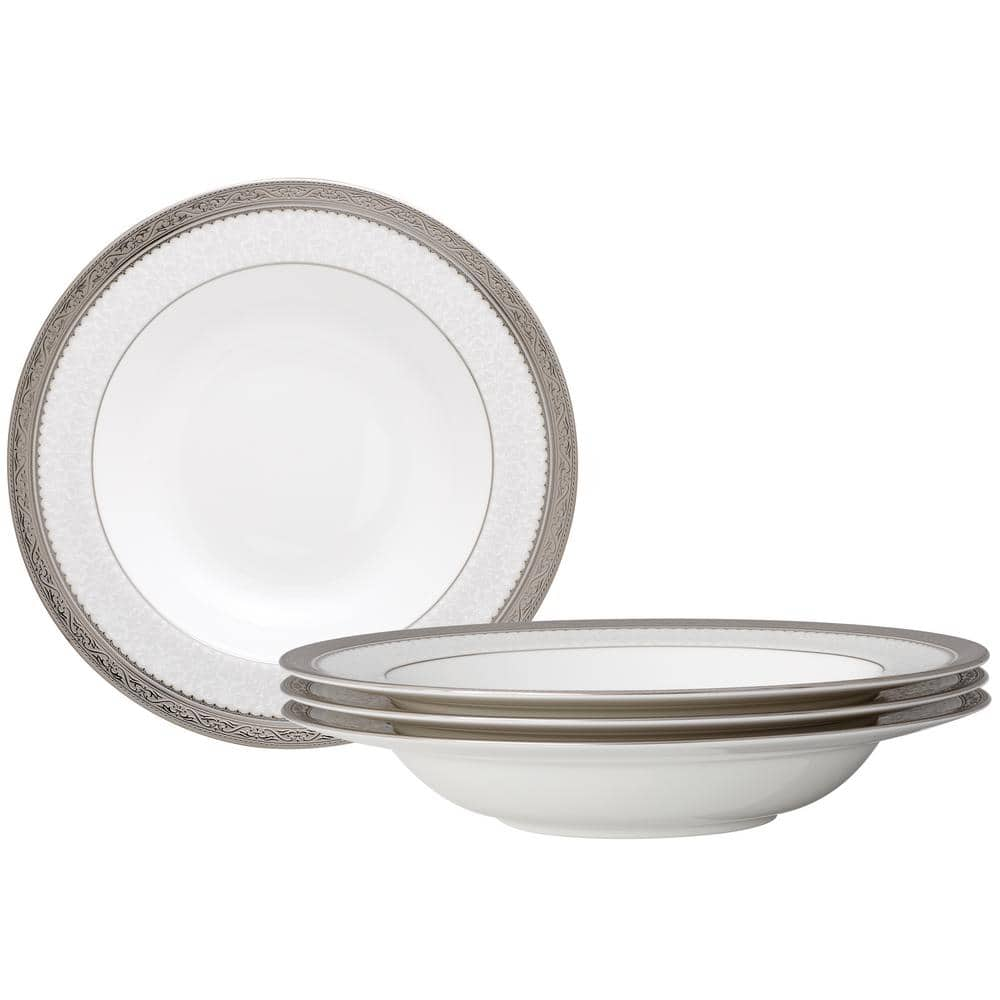 Noritake Odessa Platinum 8.5 in., 12 fl. Oz. (Platinum) Bone China Soup ...