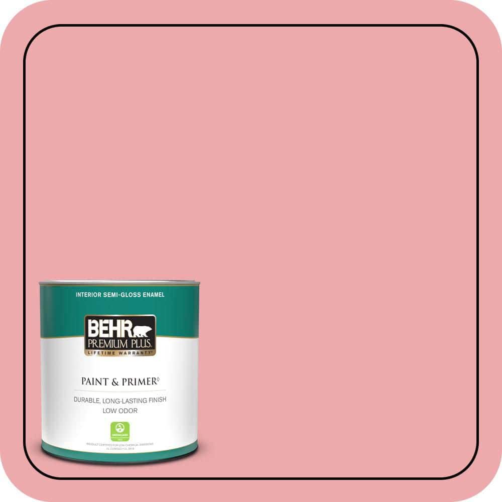 1 qt. #140C-3 Hibiscus Petal Semi-Gloss Enamel Low Odor Interior Paint & Primer price history on PriceWatchPro