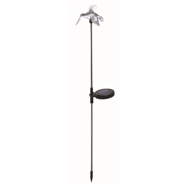 Moonrays 17 in. Solar Integrated LED Color-Changing Hummingbird Pathway Stake Light