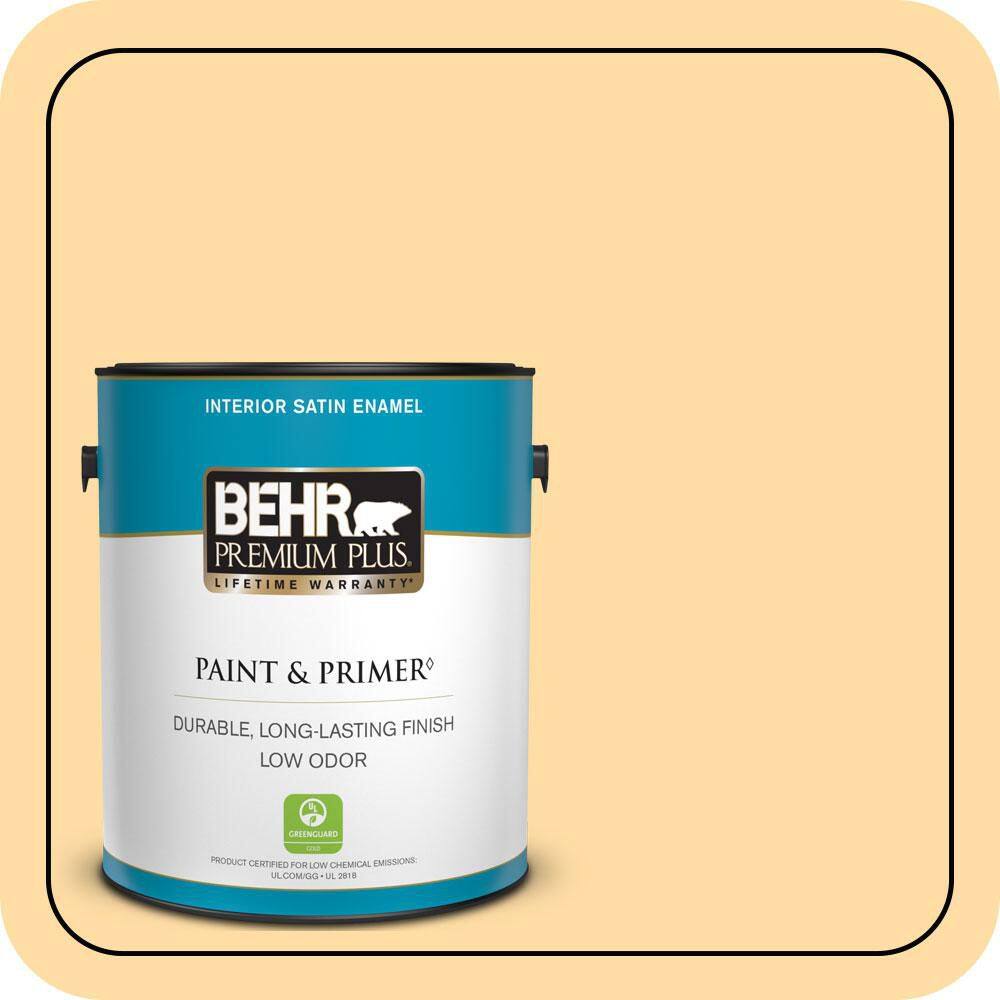 1 gal. #300A-3 Melted Butter Satin Enamel Low Odor Interior Paint & Primer price history on PriceWatchPro