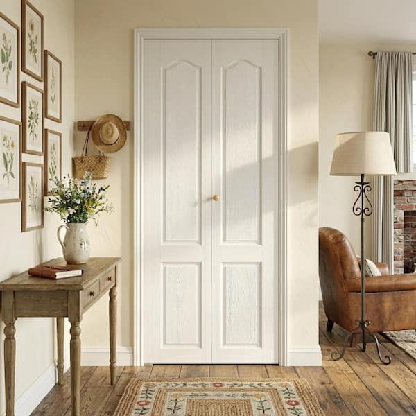 SOCBAZZAR 30 in x 78.4 in. Arched Panel Hollow Core Primed MDF