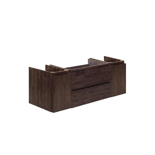 Fresca Formosa 59 in. Wall Mount Floating Single Bath Vanity Cabinet without Top in Acacia
