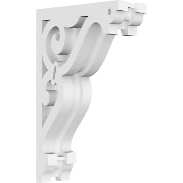 Ekena Millwork 1-7/8 in. x 8 in. x 5 in. PVC Finley Corbel