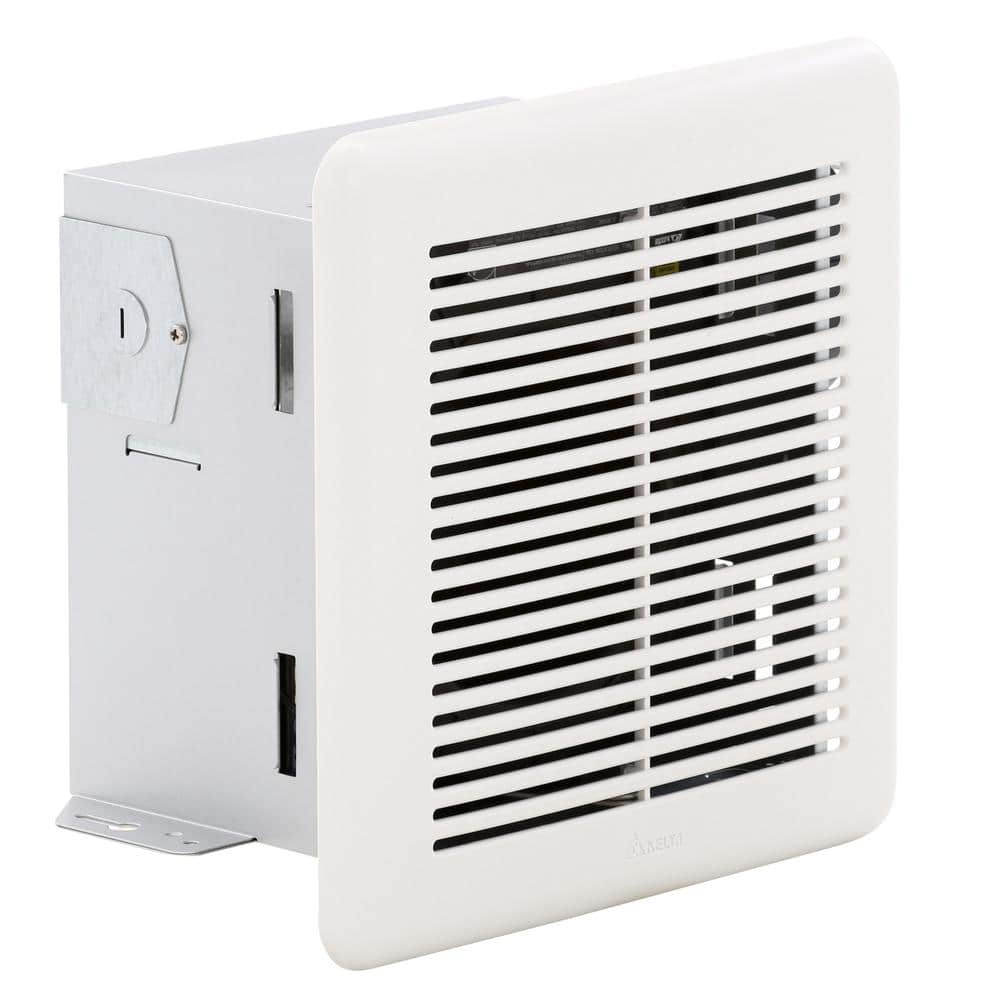 Delta Breez 7.5 Inch White Galvanized Steel Slim Ventilation Fan