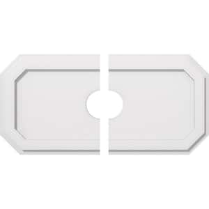 28 in. W x 14 in. H x 4 in. ID x 1 in. P Emerald Architectural Grade PVC Contemporary Ceiling Medallion (2-Piece)