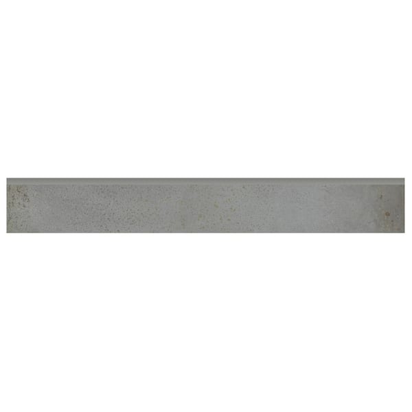 Ivy Hill Tile Angela Harris Fuller Graphite Gray 2.95 in. x 23.62 in. Semi-Polished Porcelain Wall Bullnose Tile Trim