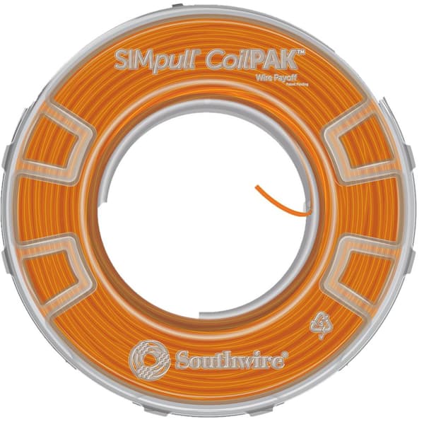 Southwire 1000 ft. Orange 12/1 STR CU Mini CoilPAK SIMpull THHN Wire
