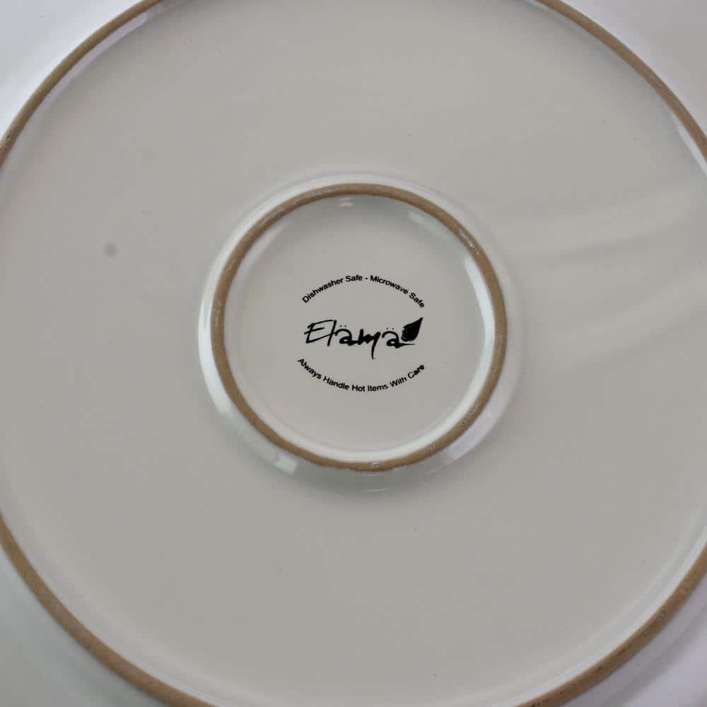 16-Piece White Ceramic Modern Dinnerware Set