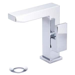 Mod Single Hole Single-Handle Bathroom Faucet in Polished Chrome with Side Handle