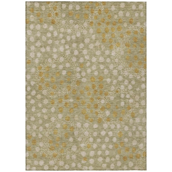 Chantille Machine Washable Indoor/Outdoor Abstract ACN2965 Fern 10 ft. x 14 ft. Area Rug
