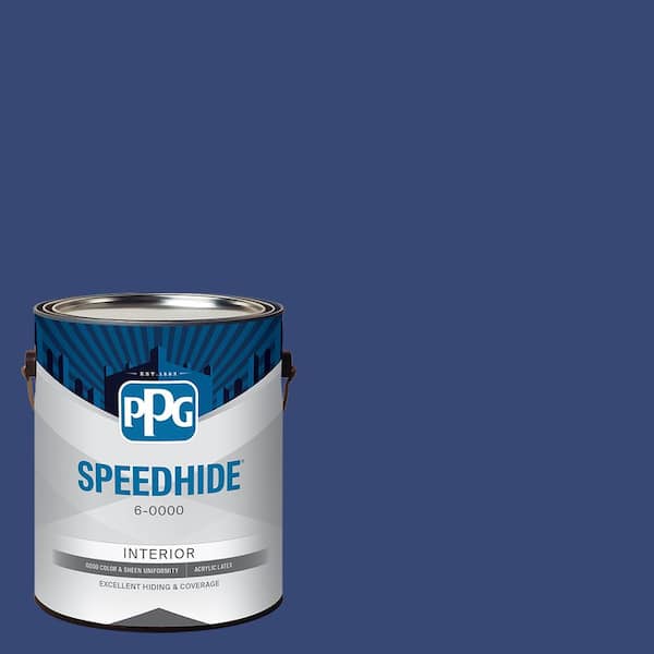 1 gal. PPG1166-7 Daring Indigo Satin Interior Paint
