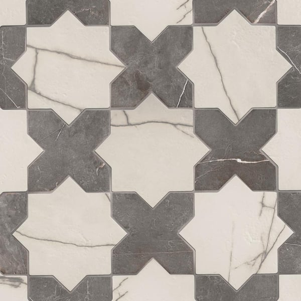 Istanbul Star Day with Night Cross 6 in. x 12 in. Porcelain Floor and Wall Tile (8.64 sq. ft./Case)