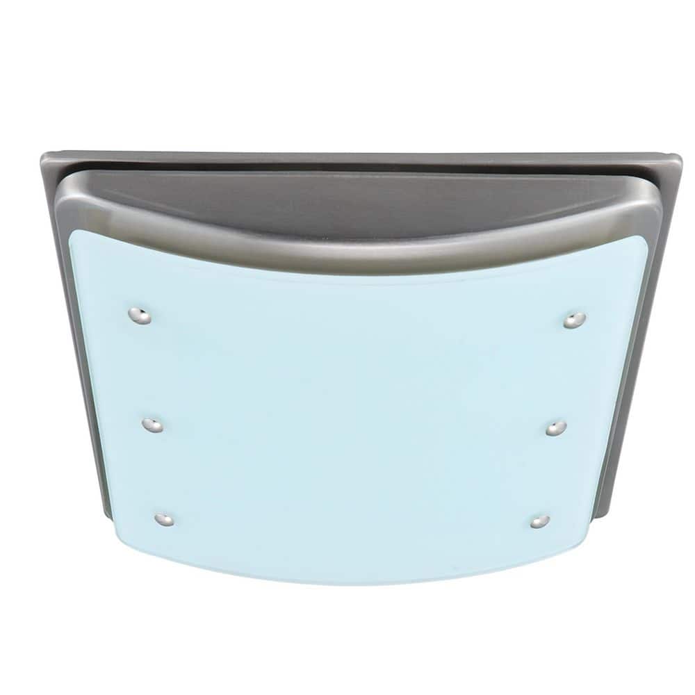 Buckingham Decorative 100 CFM 2.0 Sones Bathroom Ventilation Exhaust Fan with Light and Night-Light in Brushed Nickel price history on PriceWatchPro