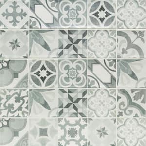 Pier Cold Deco Encaustic 4 in. x 12 in. 6 mm Polished Ceramic Subway Wall Tile (33-piece 10.76 sq. ft. / Box)