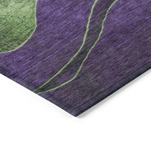 Chantille Machine Washable Indoor/Outdoor Abstract ACN1892 Purple 3 ft. x 4 ft. Area Rug
