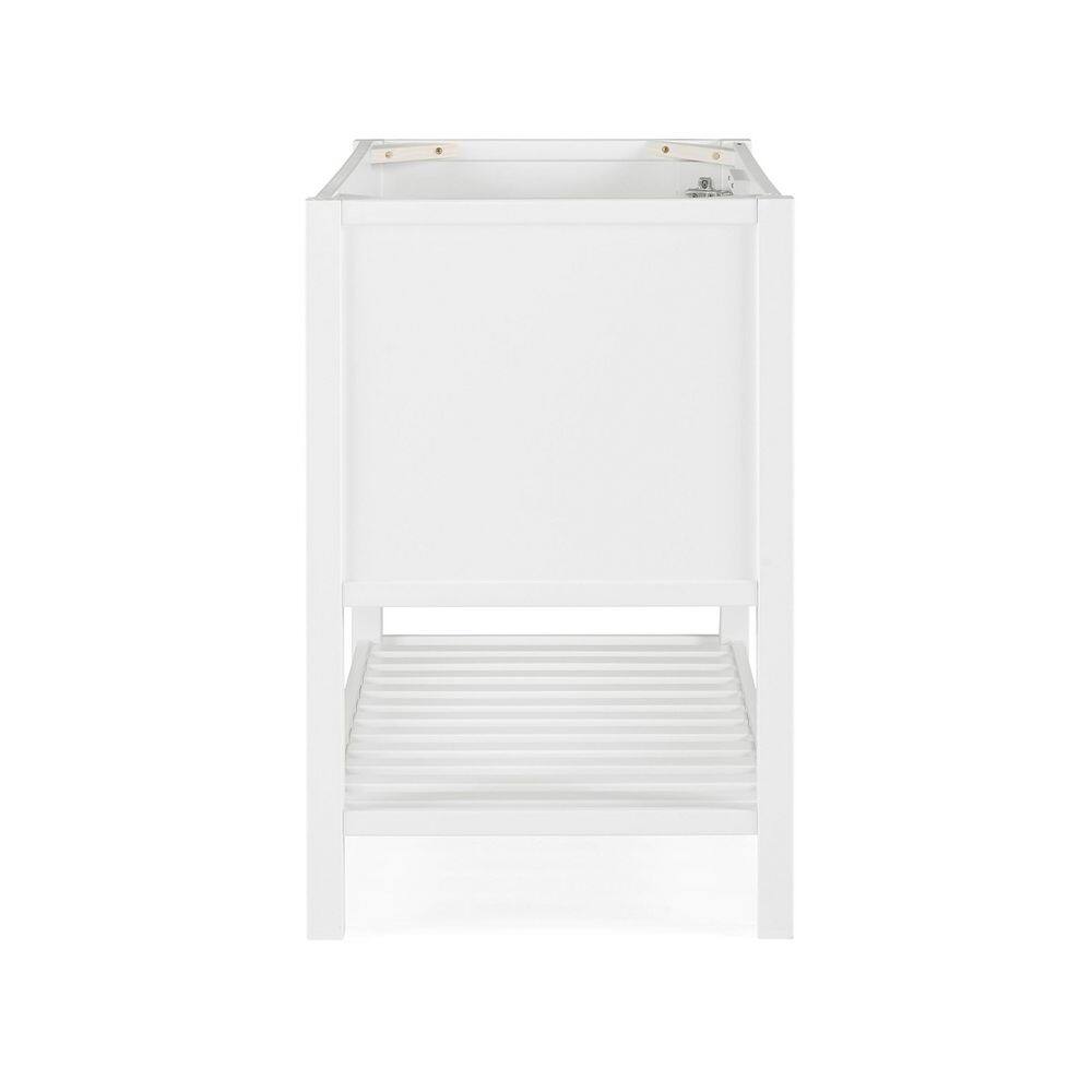 Bennet 36" White Pine Freestanding Vanity Cabinet with Shelf