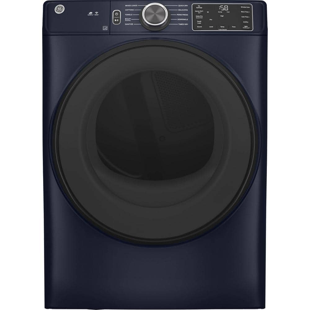 7.8 cu. ft. Smart Front Load Electric Dryer in Sapphire Blue with Sanitize Cycle, ENERGY STAR