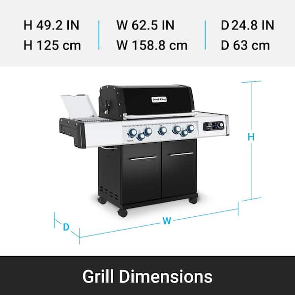 Broil King Regal Q 590 Pro IR 5-Burner Propane Gas Grill in