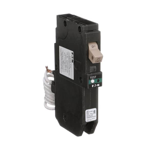 Eaton CH 20 Amp 1-Pole Combination Arc Fault Circuit Breaker with