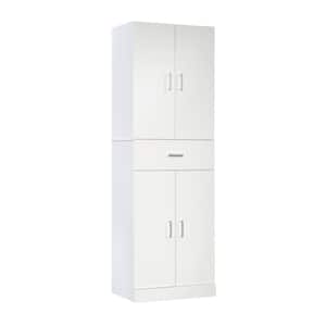 Select White 71.654 in. H Accent Storage Cabinet with Drawer