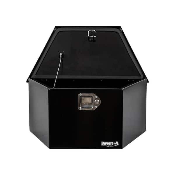 12 in. x 13.25 in. x 26 in. Gloss Black Steel Trailer Tongue Truck Tool Box 12 in. x 13.25 in. x 26 in. Gloss Black Steel Trailer Tongue Truck Tool Box