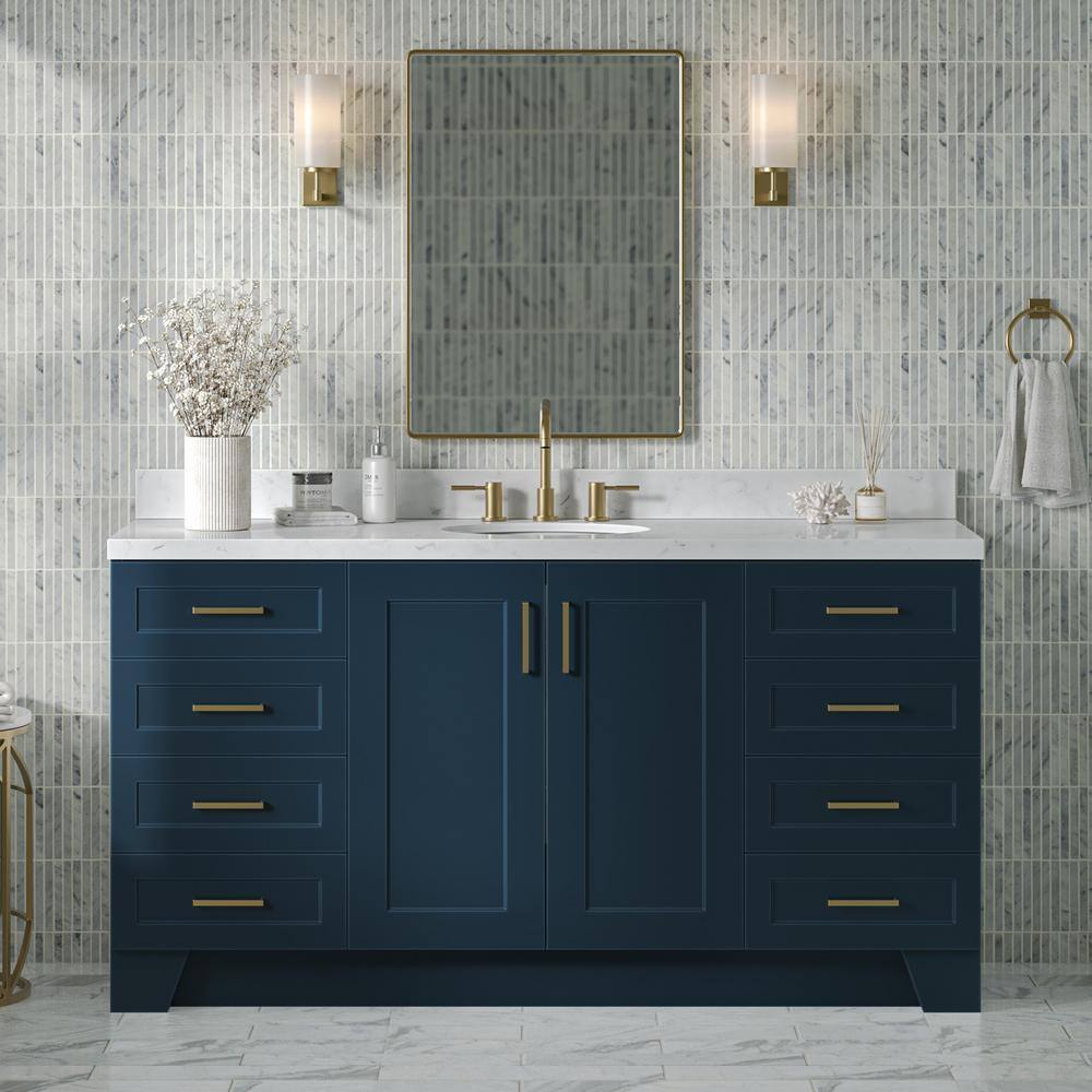 ARIEL Taylor 66.25 in. W x 22 in. D x 36 in. H Single Sink Freestanding ...