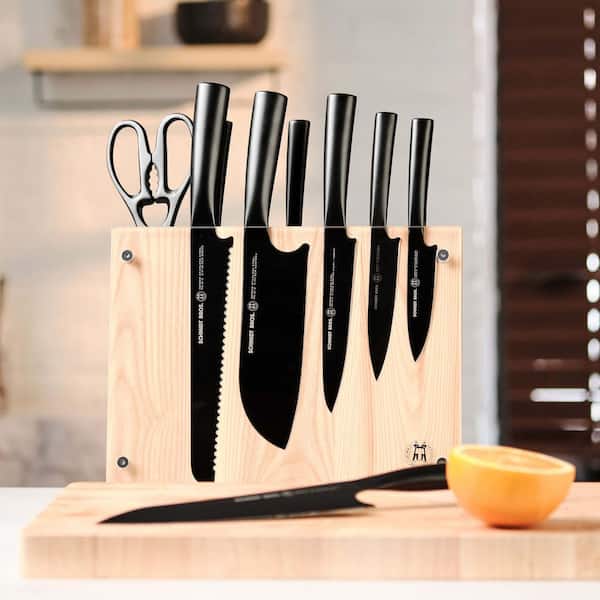 SCHMIDT BROTHERS CUTLERY Jet Black 14-Piece Stainless Steel Knife