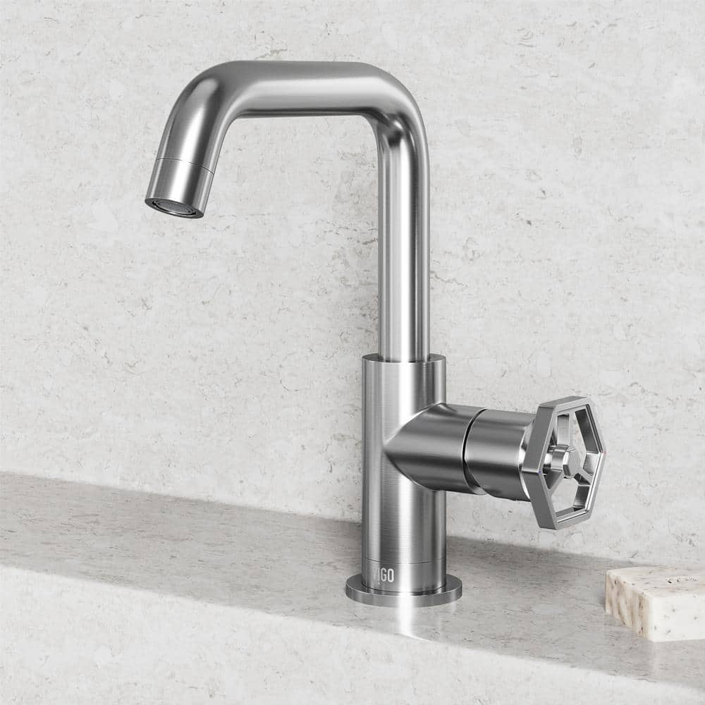 Ruxton Brushed Nickel Single-Handle Low-Arc Bathroom Faucet