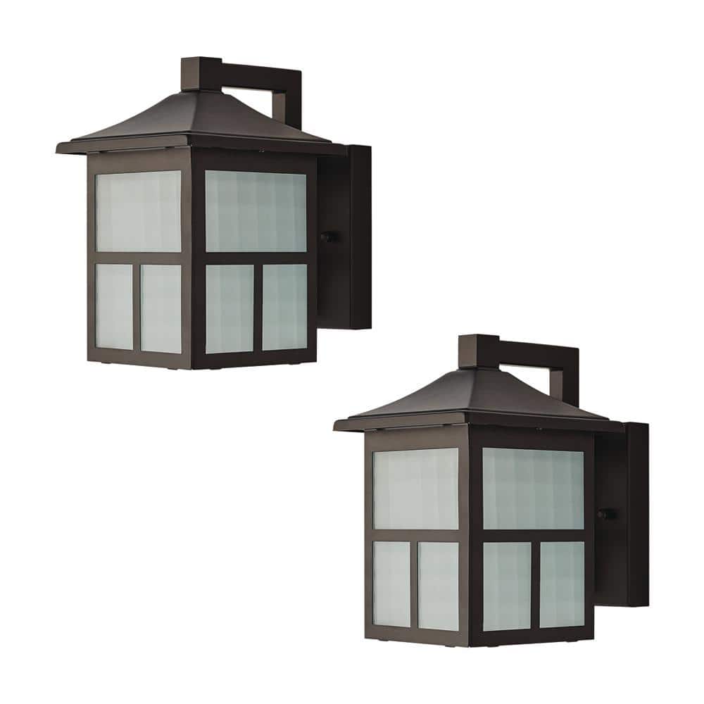 Details about  / 2x Outdoor Exterior Wall Lantern Light Fixture Sconce Lamp Twin Pack Matte Black