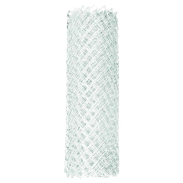 YARDGARD 4 ft. x 50 ft. 9-Gauge White Chain Link Fabric