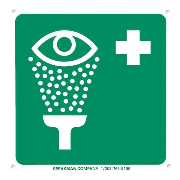 Speakman Emergency Eyewash Safety Sign