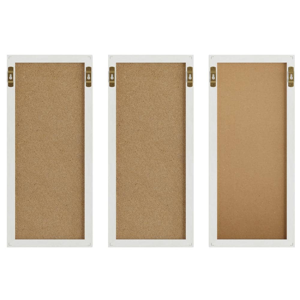 White Woodgrain Cork, Chalk, and Letter Board Set with Magnets
