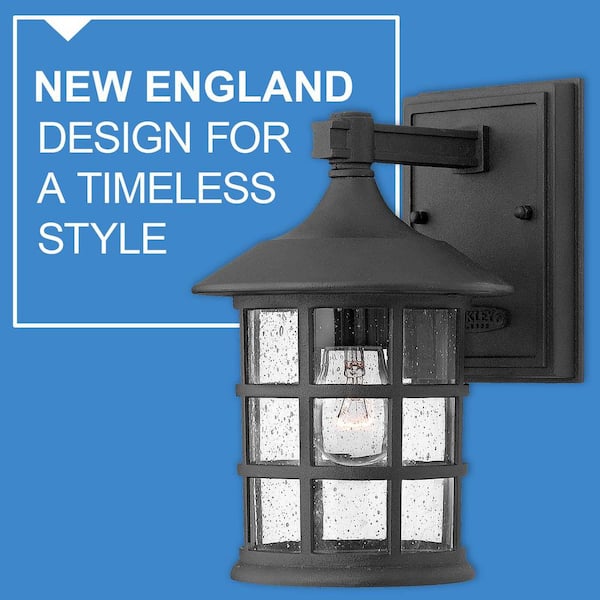 HINKLEY - Hinkley Freeport Small Outdoor Wall Mount Lantern, Black
