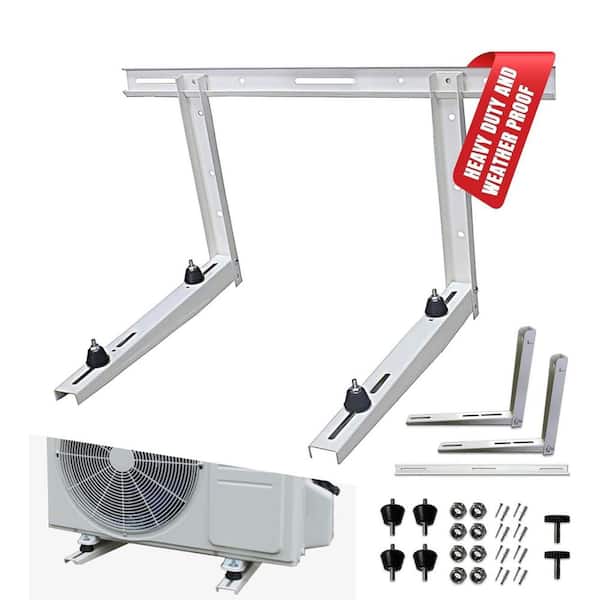 9000 - 36000 BTU Outdoor Wall Mounting Bracket for Ductless Mini Split Air Conditioners and Heat Pumps
