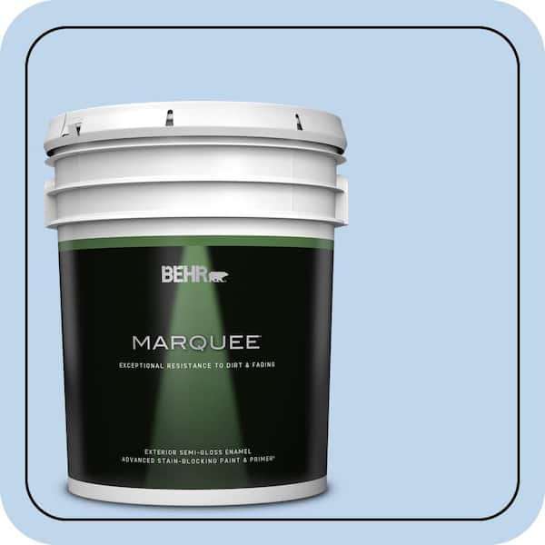 BEHR MARQUEE 5 gal. #570A-3 Pacific Panorama Semi-Gloss Enamel Exterior Paint & Primer