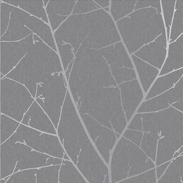 Graham & Brown Boreas Deep Grey Removable Wallpaper Sample