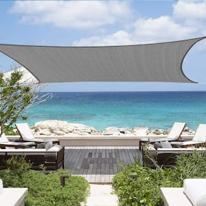 185 GSM Rectangle Sun Shade Sail, for Patio Garden and Swimming Pool
