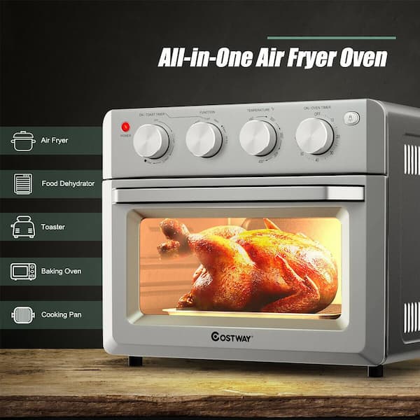 19QT Toaster Oven Air Fryer Countertop Convection Combo Rotisserie